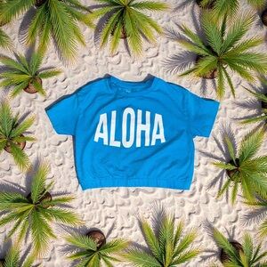 Girls Aloha Cropped Tee (7) Franki Designs